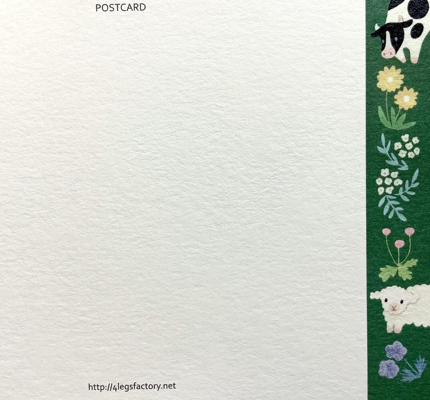 4Legs Postcard: Black Cat and Milk