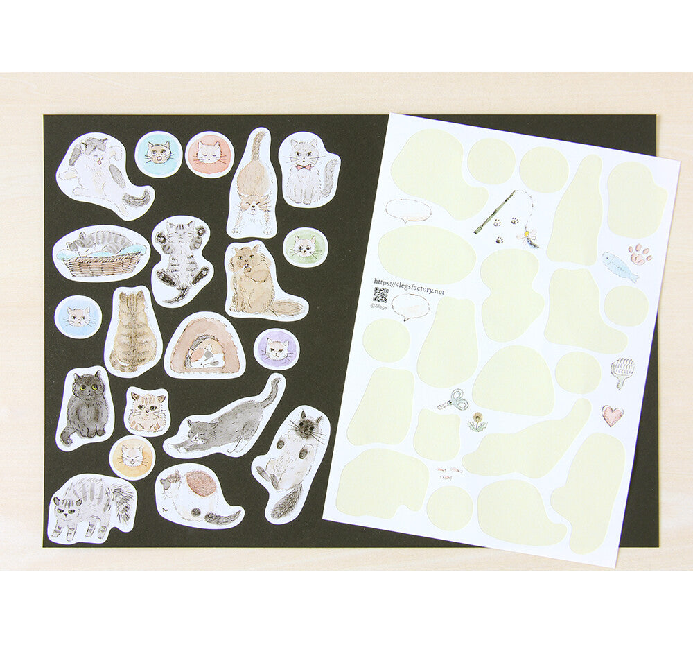 4Legs Sticker Sheet: Cats