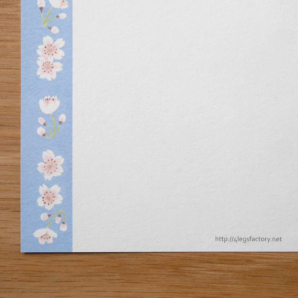 4Legs Postcard: Cat and Cherry Blossom