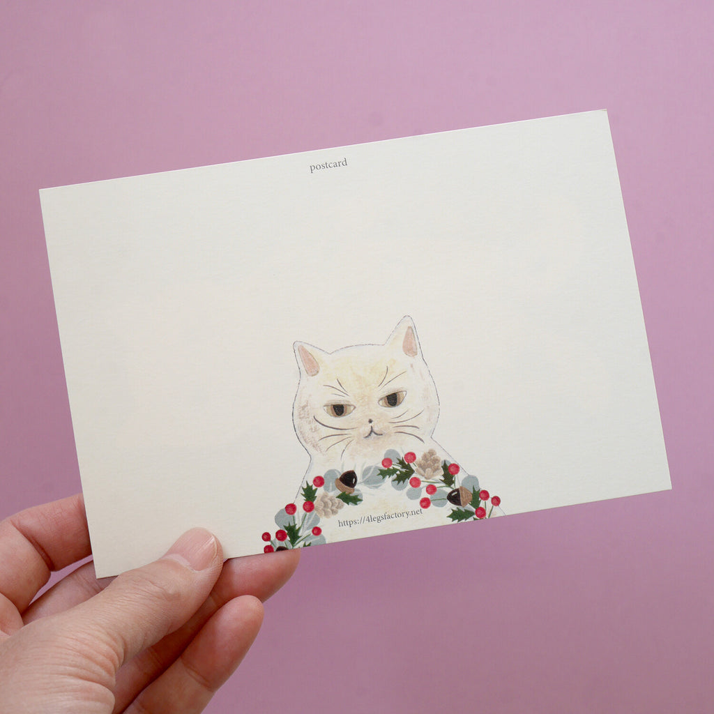 4Legs Postcard: Christmas Cat