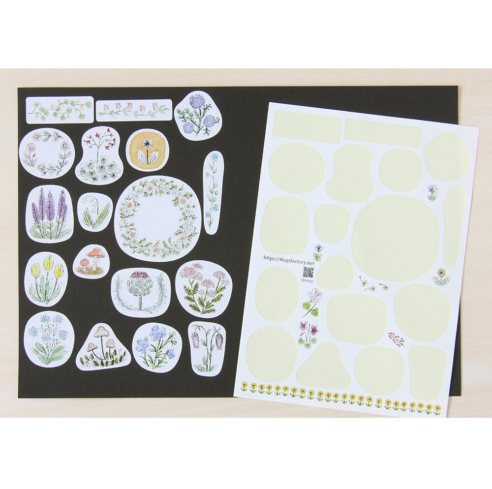 4Legs Sticker Sheet: Flowers