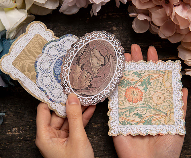 Art Nouveau Lace Paper Cards Papergame