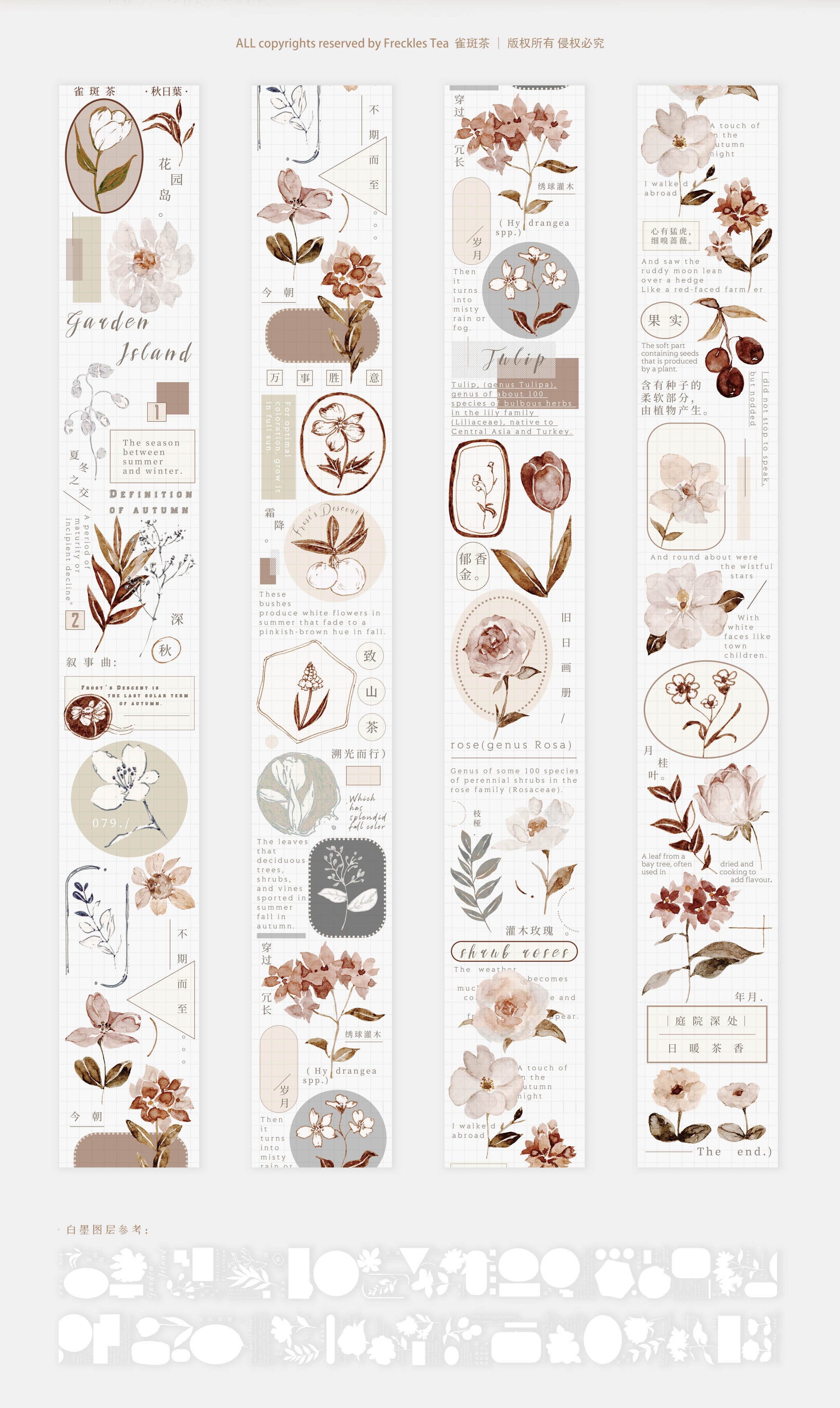 Freckles Tea VOL. 3 Masking Tape Set
