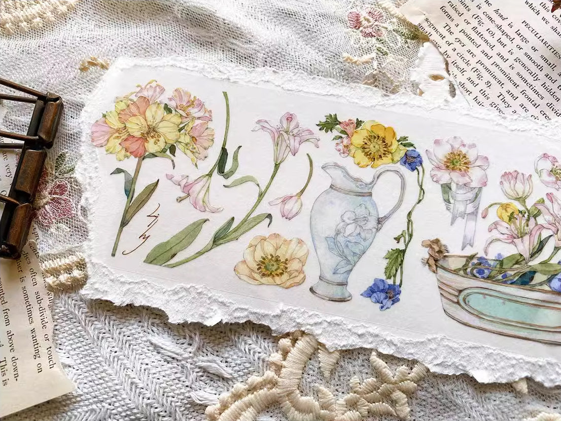BCJ Masking Tape: Flower Branch