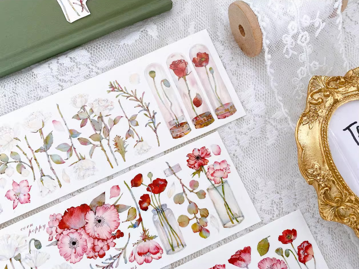 BCJ Masking Tape: Red Poppy