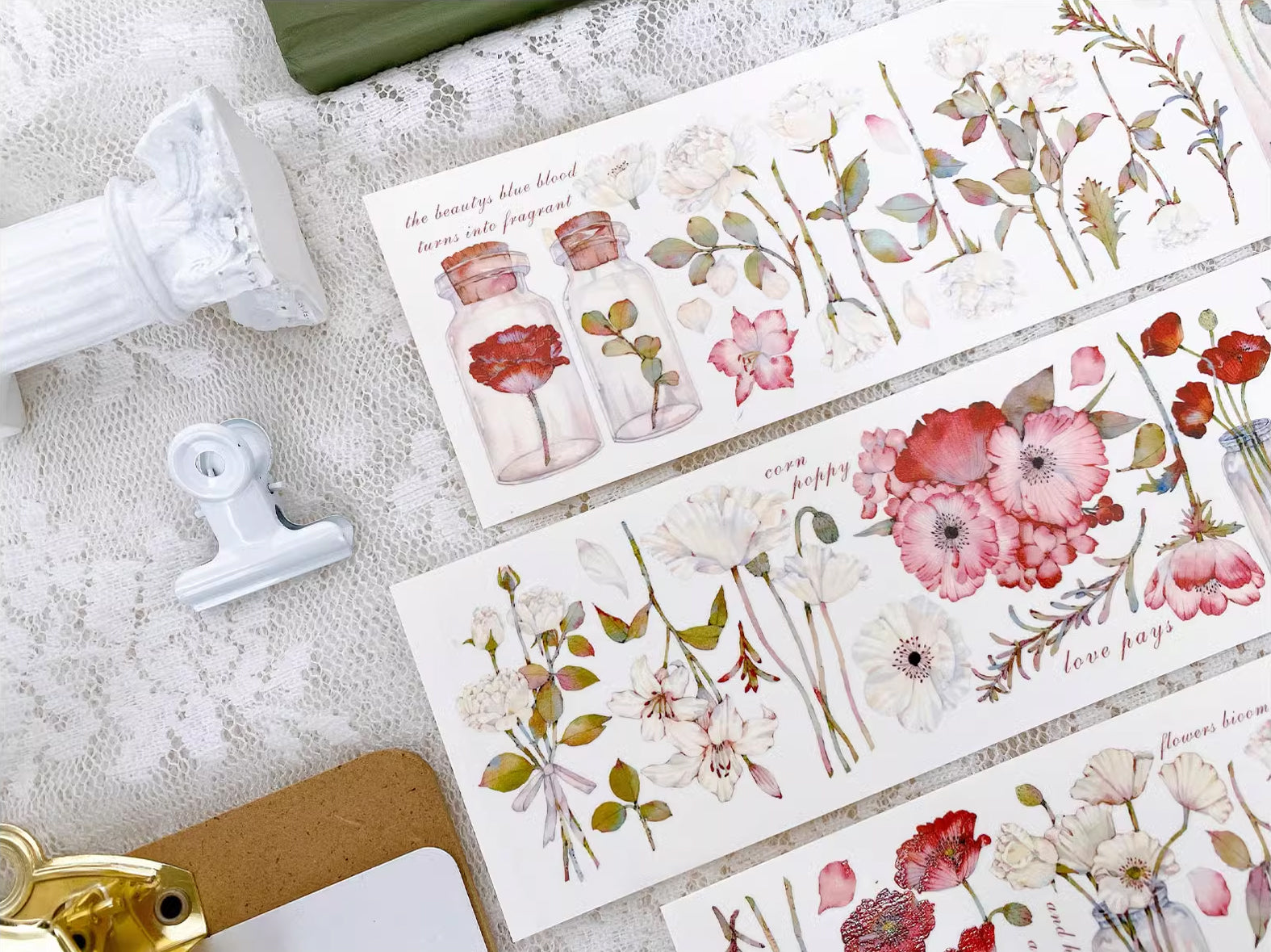 BCJ Masking Tape: Red Poppy