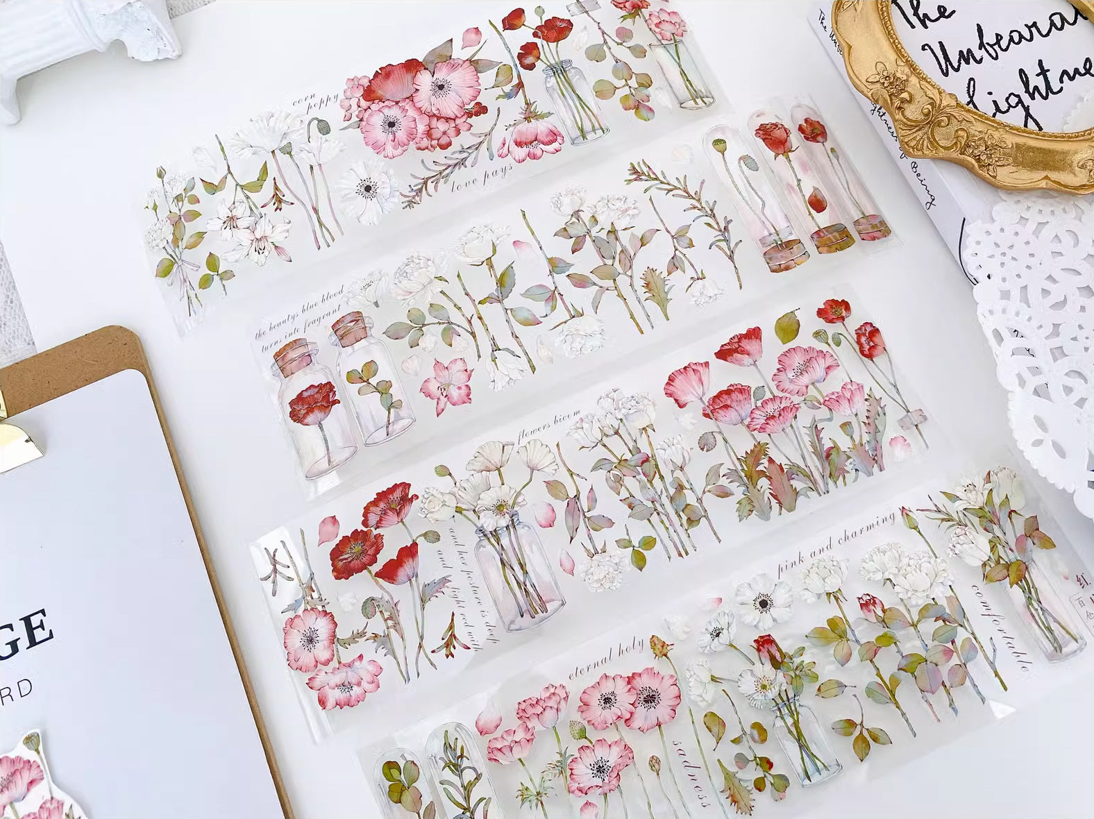 BCJ Masking Tape: Red Poppy