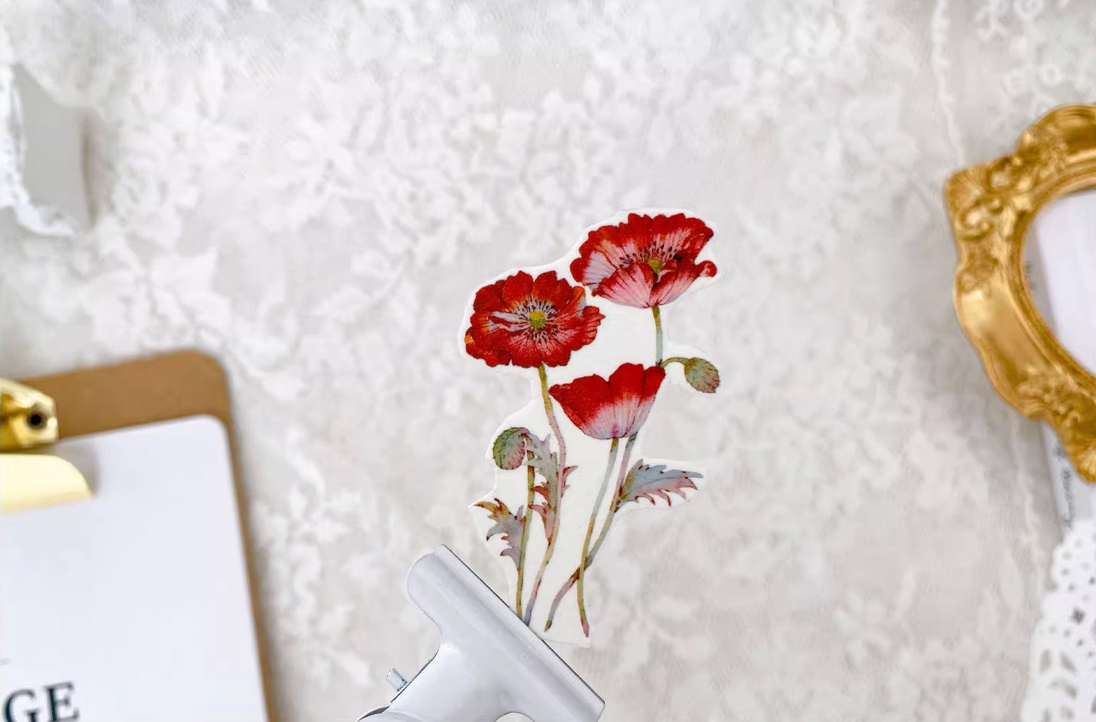 BCJ Masking Tape: Red Poppy