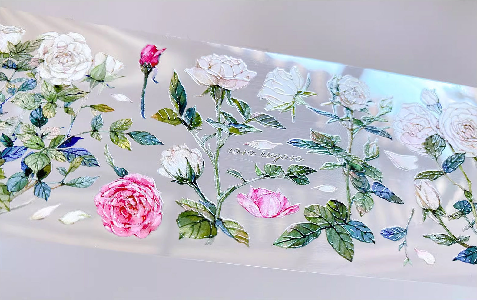 BCJ Masking Tape: White Roses