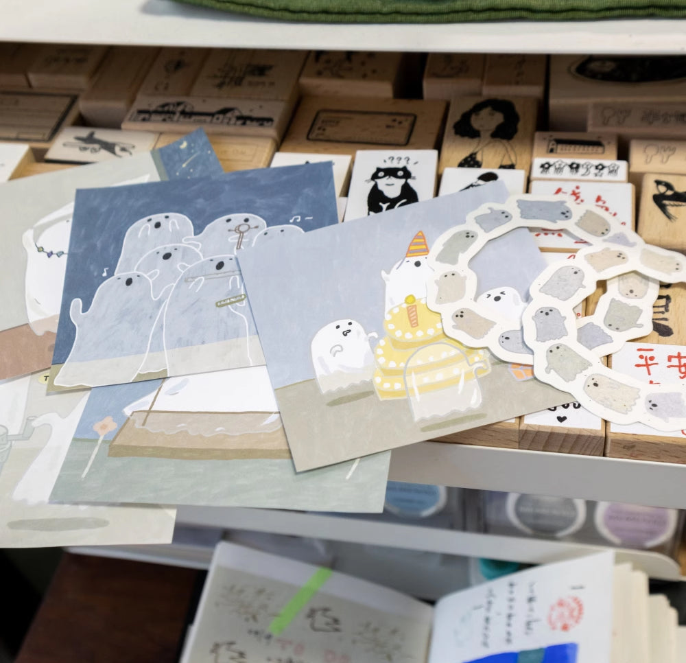 Bieguan Memo Paper: Cute Ghosts