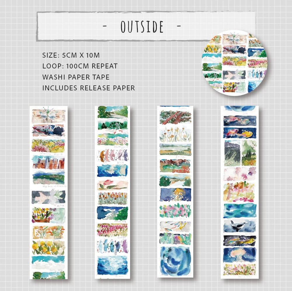 Bieguan Washi Tape: Outside