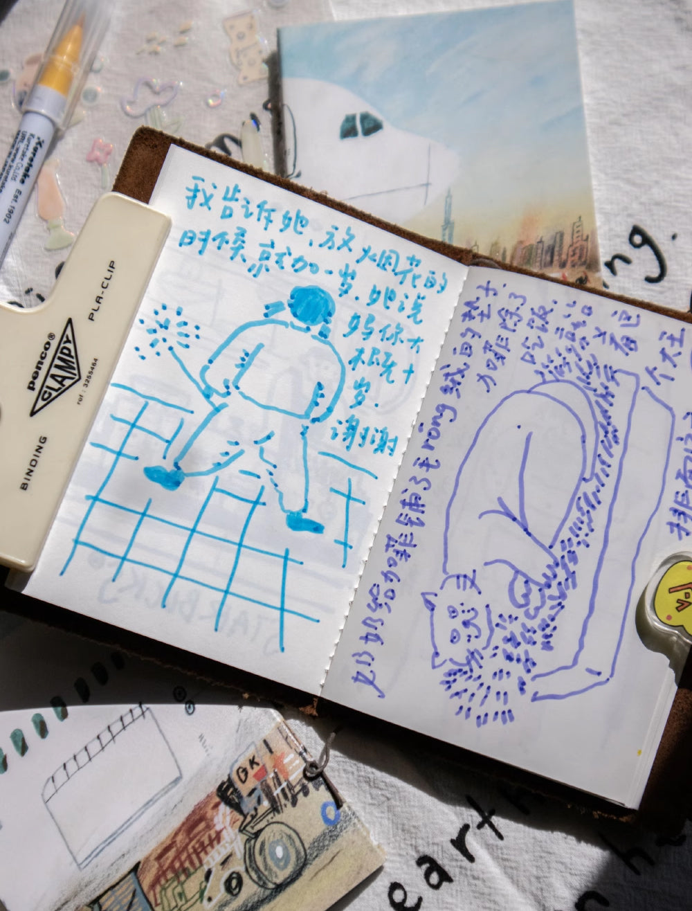 Wanle Studio Traveler's Notebook Insert: Take a Flight