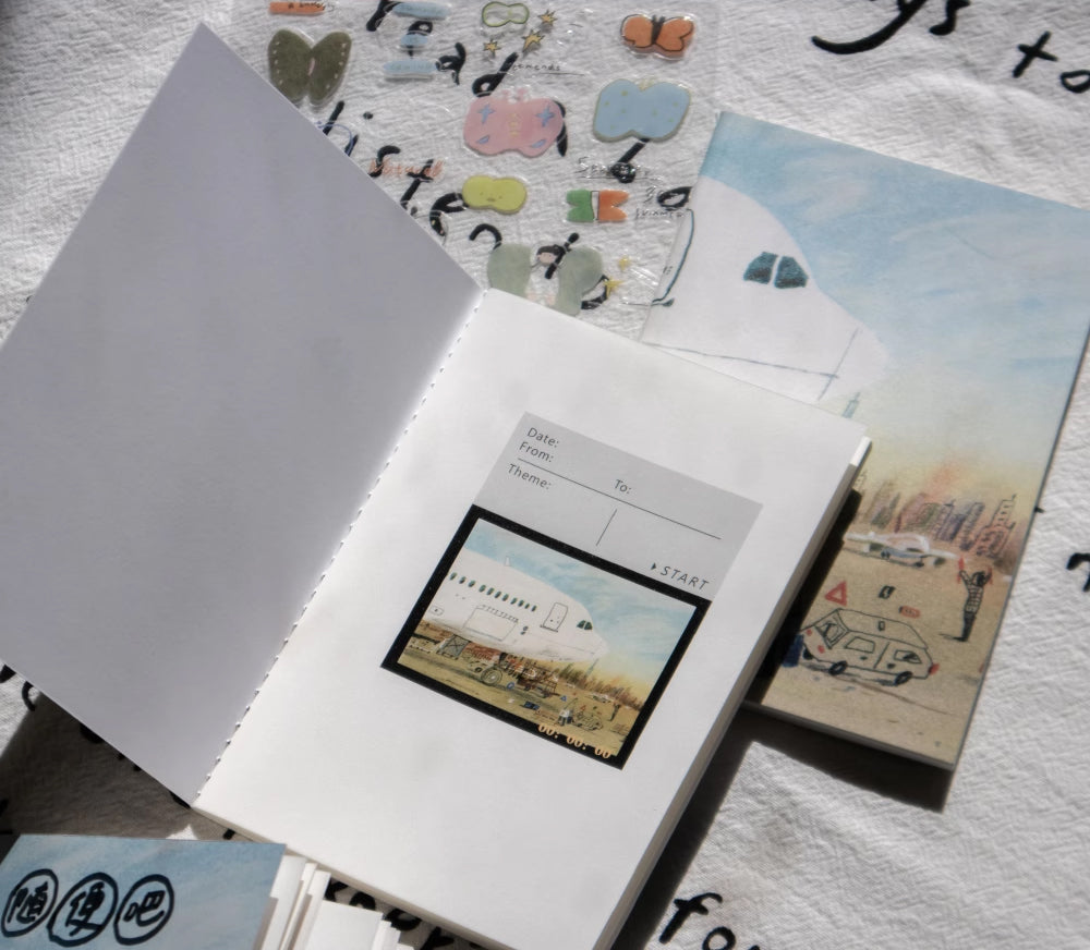 Wanle Studio Traveler's Notebook Insert: Take a Flight