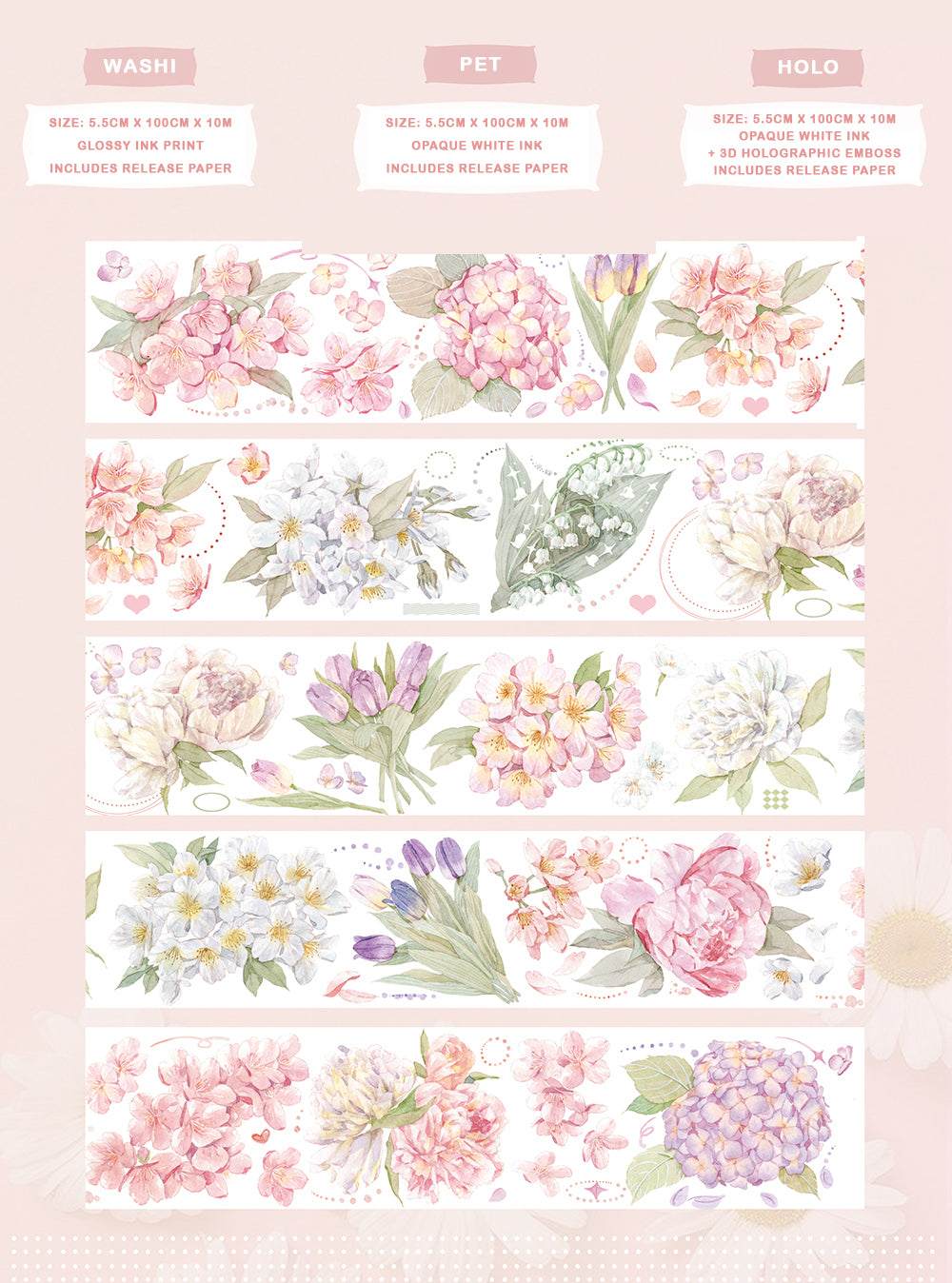 Candy Gem Masking Tape: Lily of the Valley