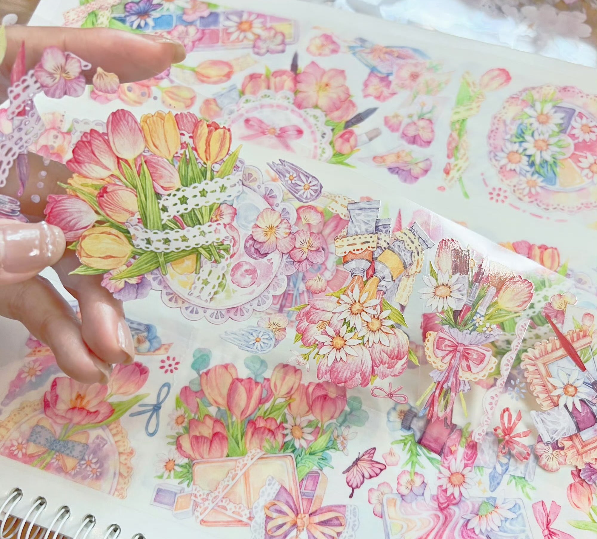 Candy Gem Masking Tape: Season of Tulips