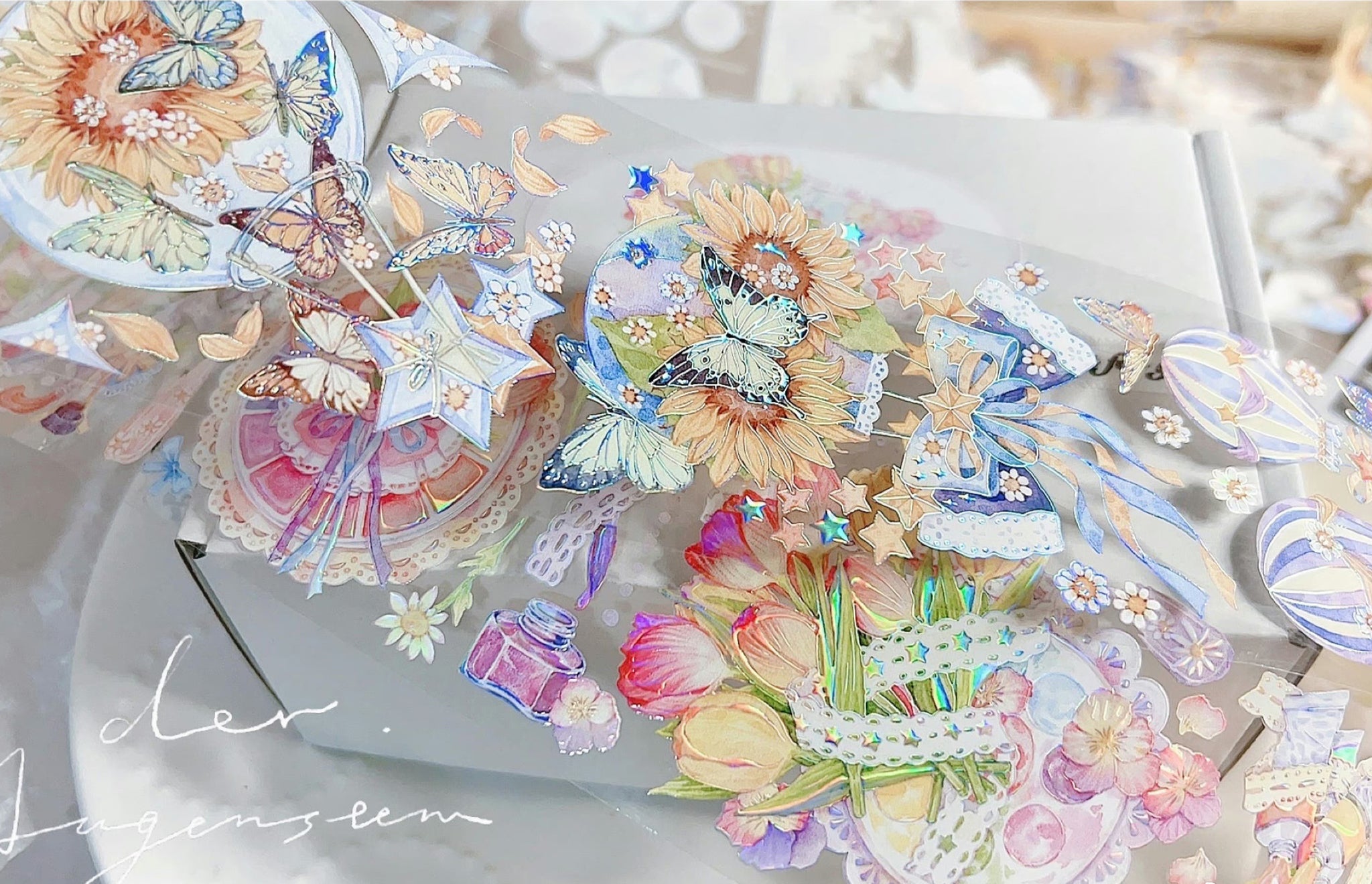 Candy Gem Masking Tape: Sunflowers at Sunrise