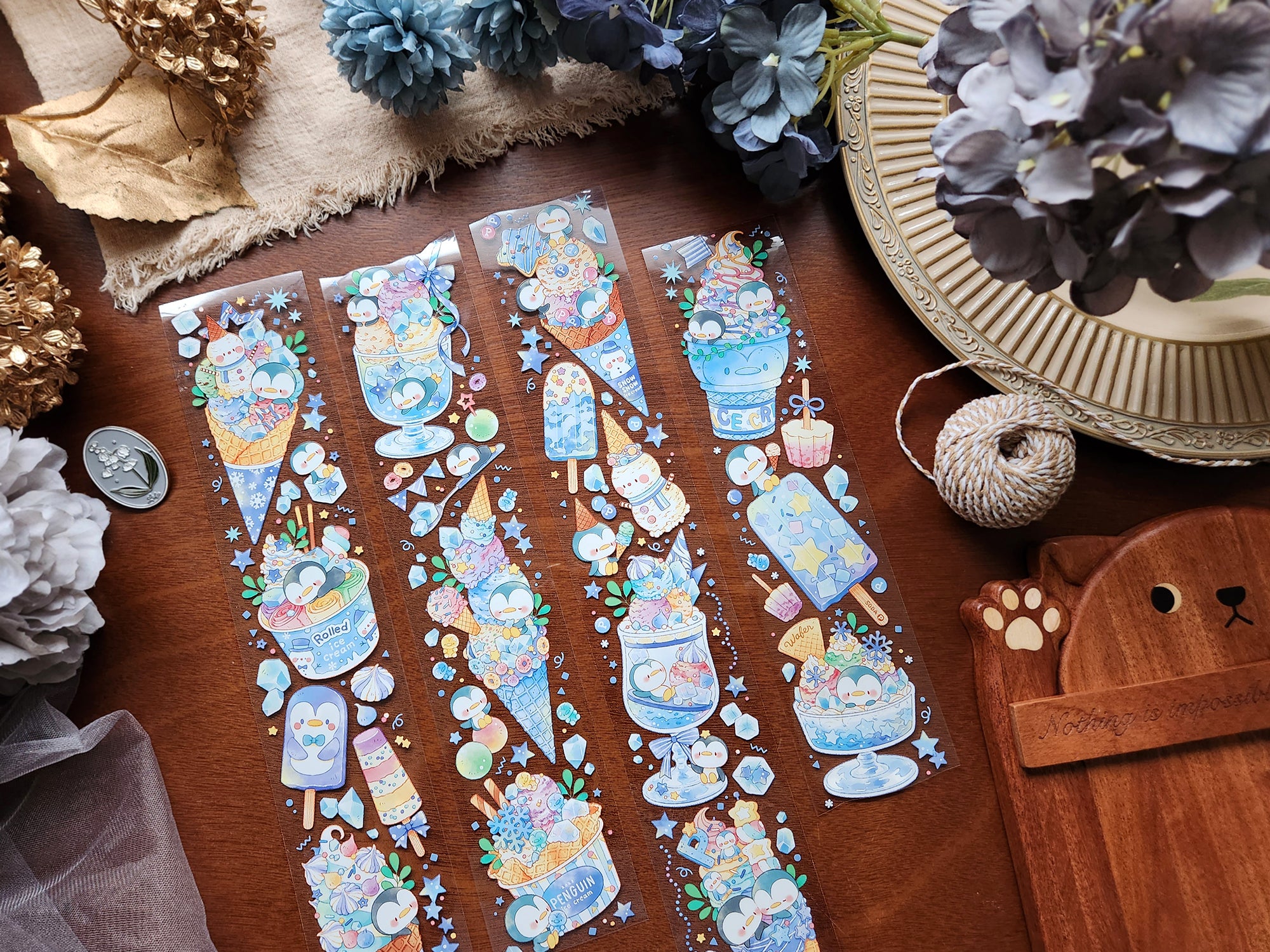 Cat Knows All Masking Tape: Sweet Penguin Planet