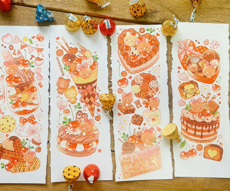 Cat Knows All Masking Tape: Valentine Bear