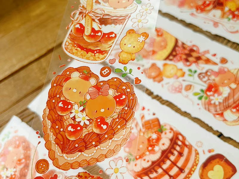 Cat Knows All Masking Tape: Valentine Bear