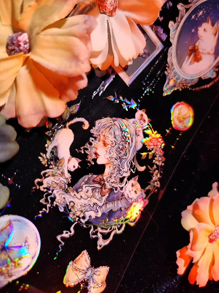 Catmaker's Wild Roses Masking Tape: Morpho Star