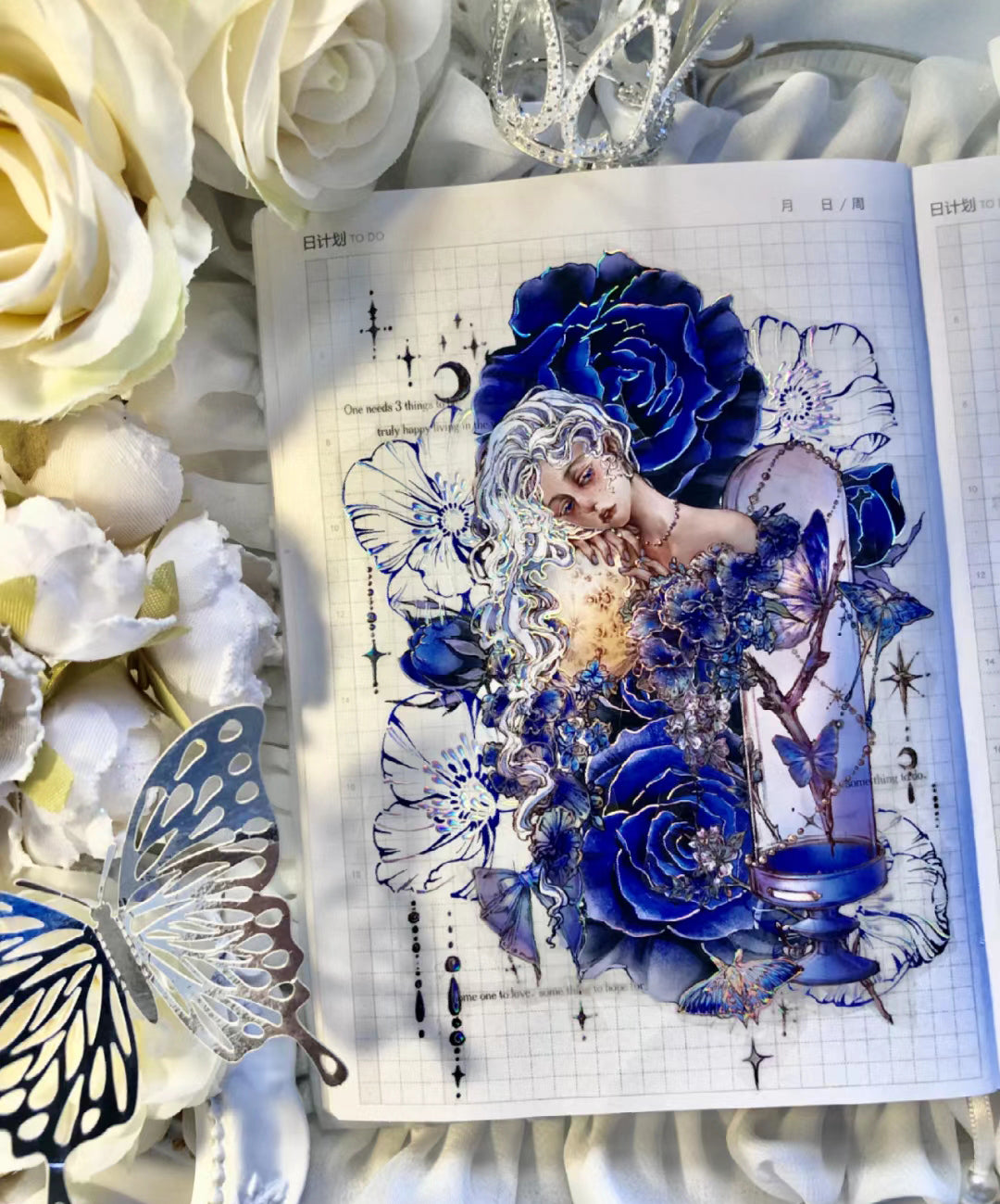 Catmaker's Wild Roses Masking Tape: Morpho Star