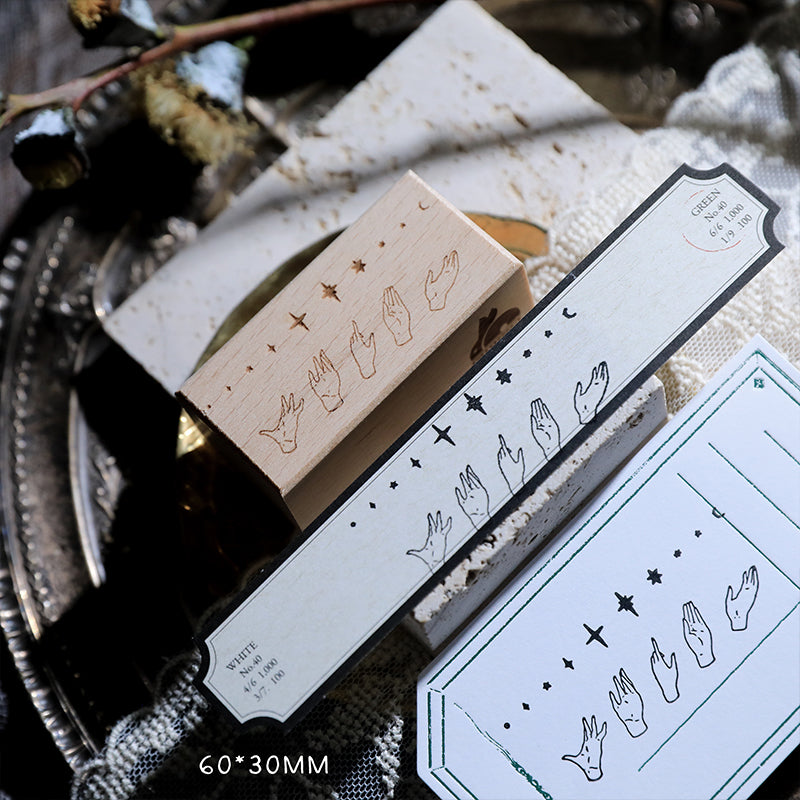 Cheeserabbit Studio: Whimsical Night Wooden Stamps
