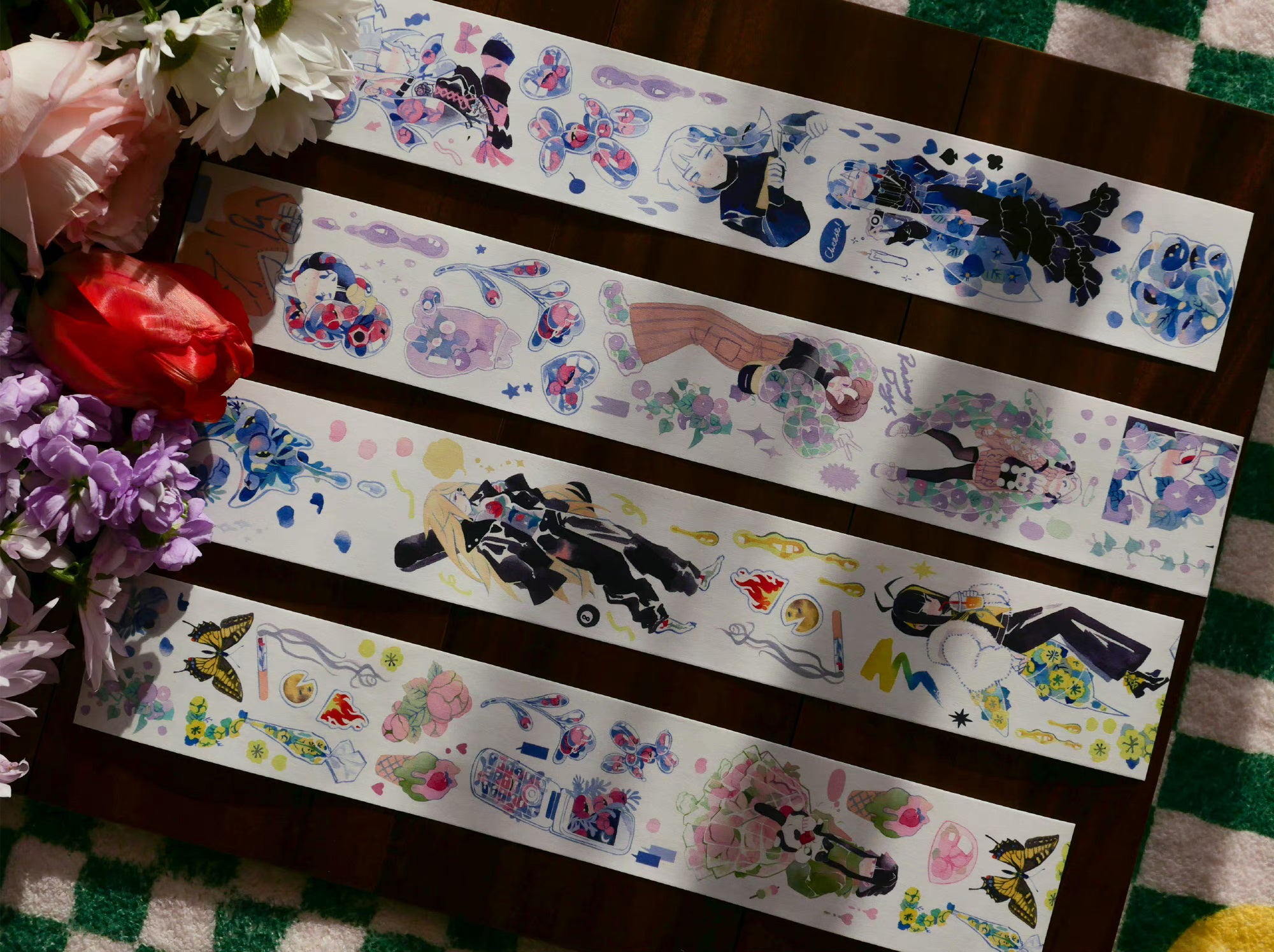 Citrus Glow Masking Tape: Lili and Mili