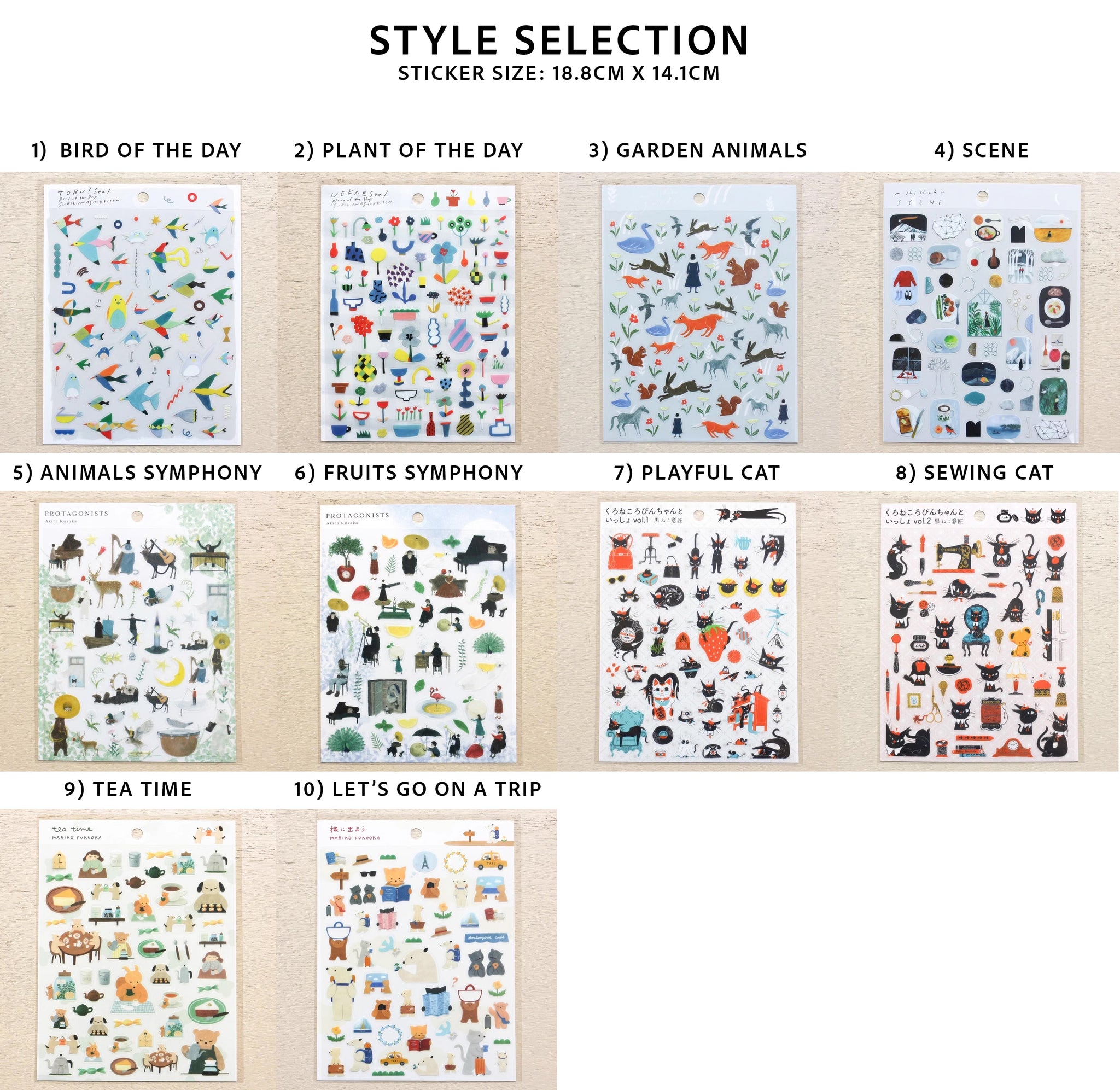 Hyogensha x Cozyca Sticker Sheets (2024)