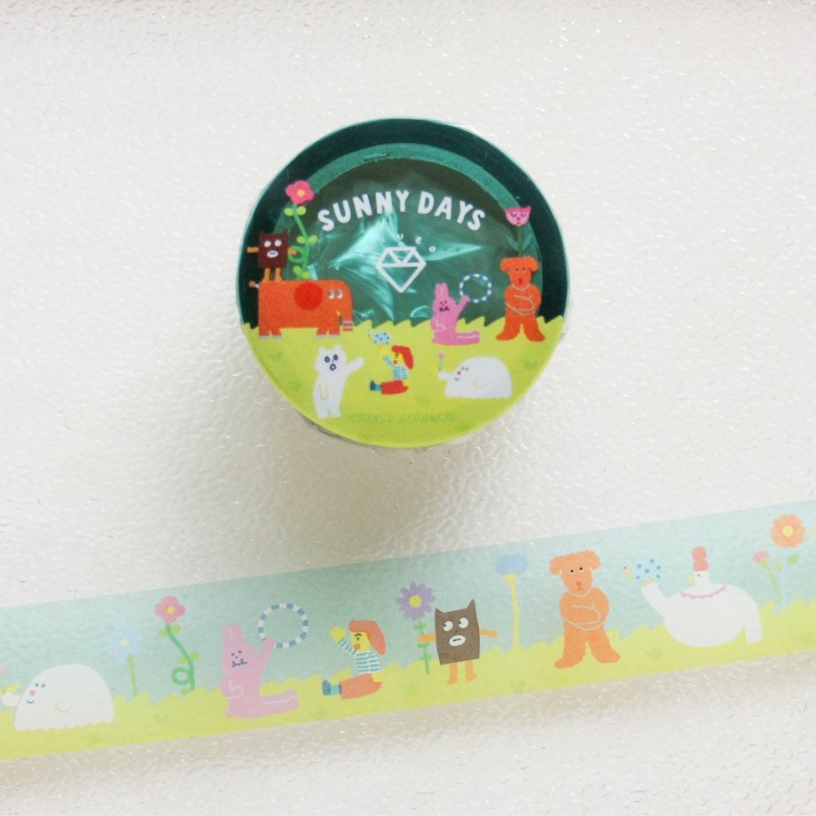 AIEUO x Cozyca PET Tape: Hello AIEUO Friends and Sunny Days