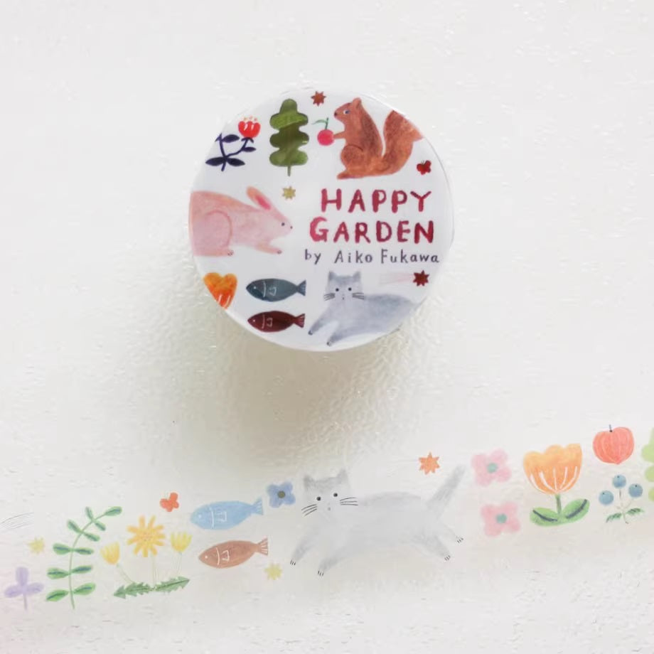 Aiko Fukawa x Cozyca PET Tape: Happy Garden and Cat Cat