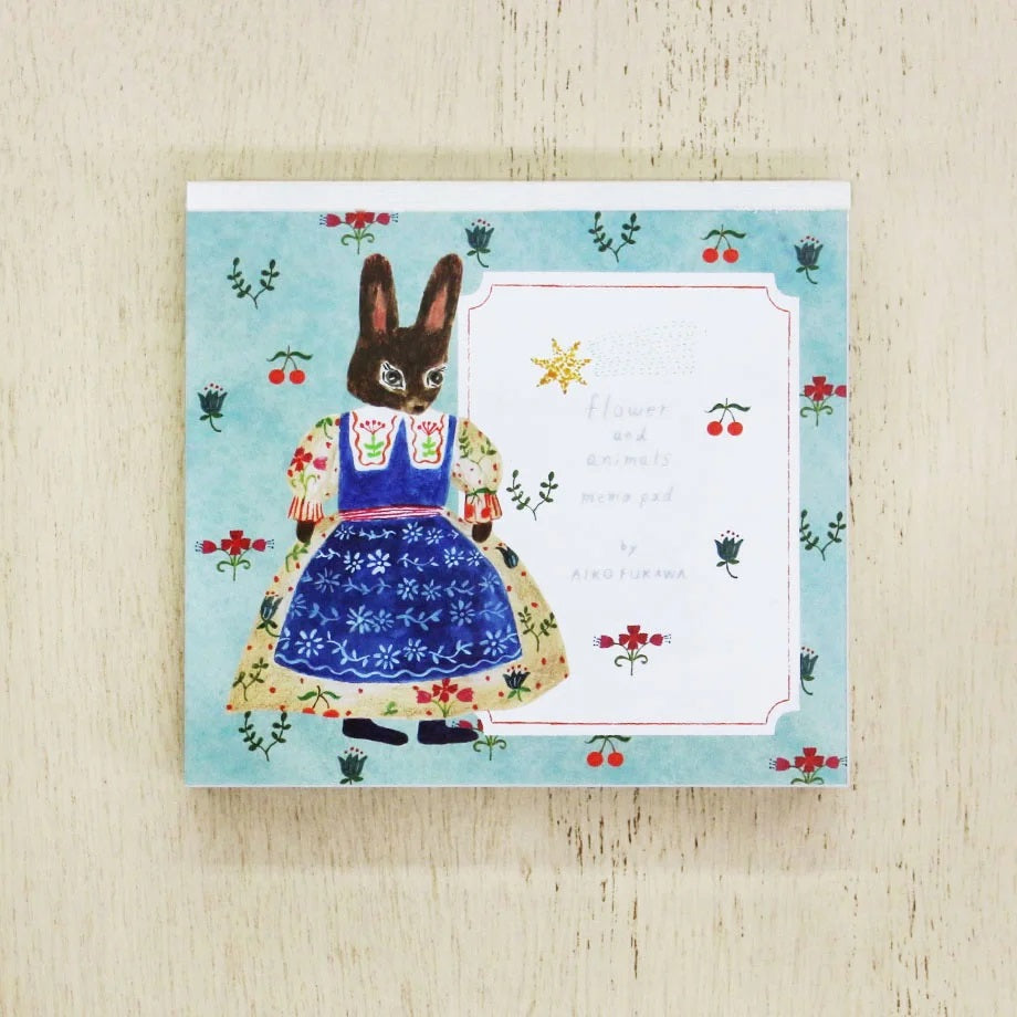 Cozyca Memo Block: Flower and Animals