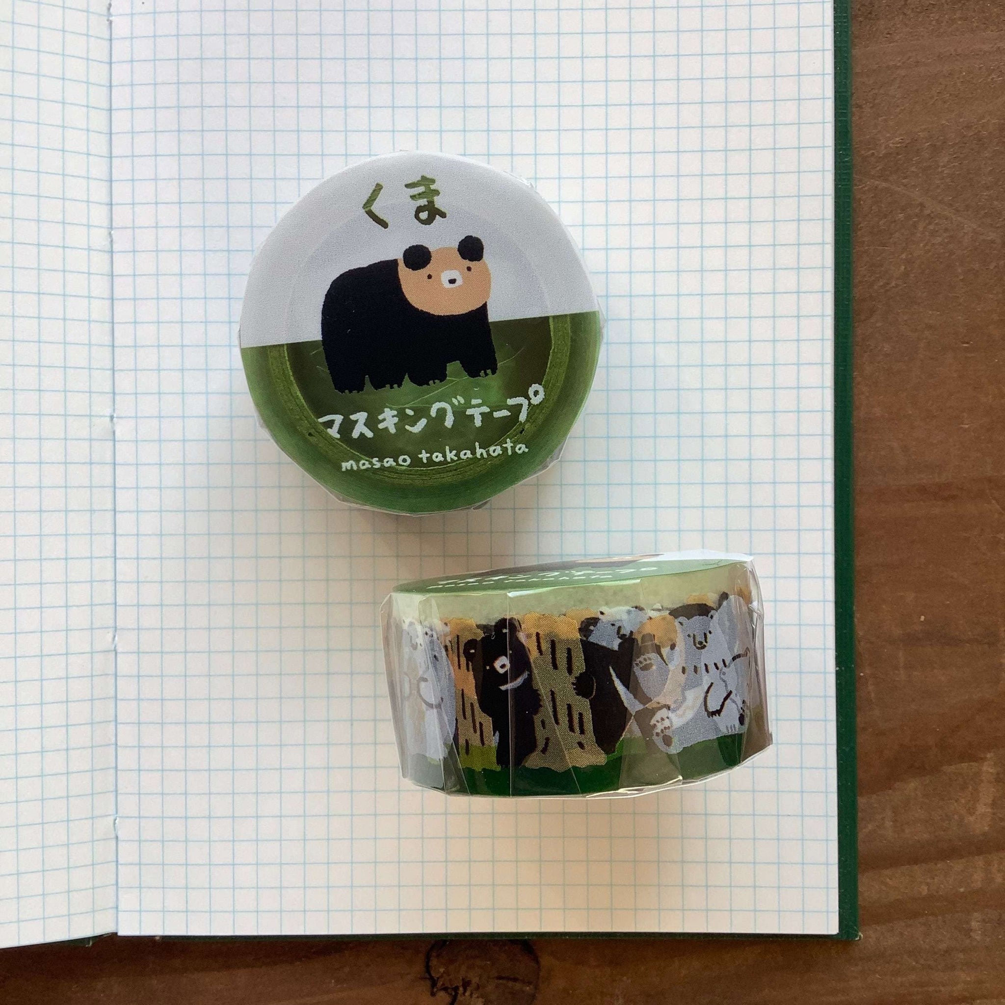 Masao Takahata x Cozyca PET Tape: Kuma and Maneki Neko