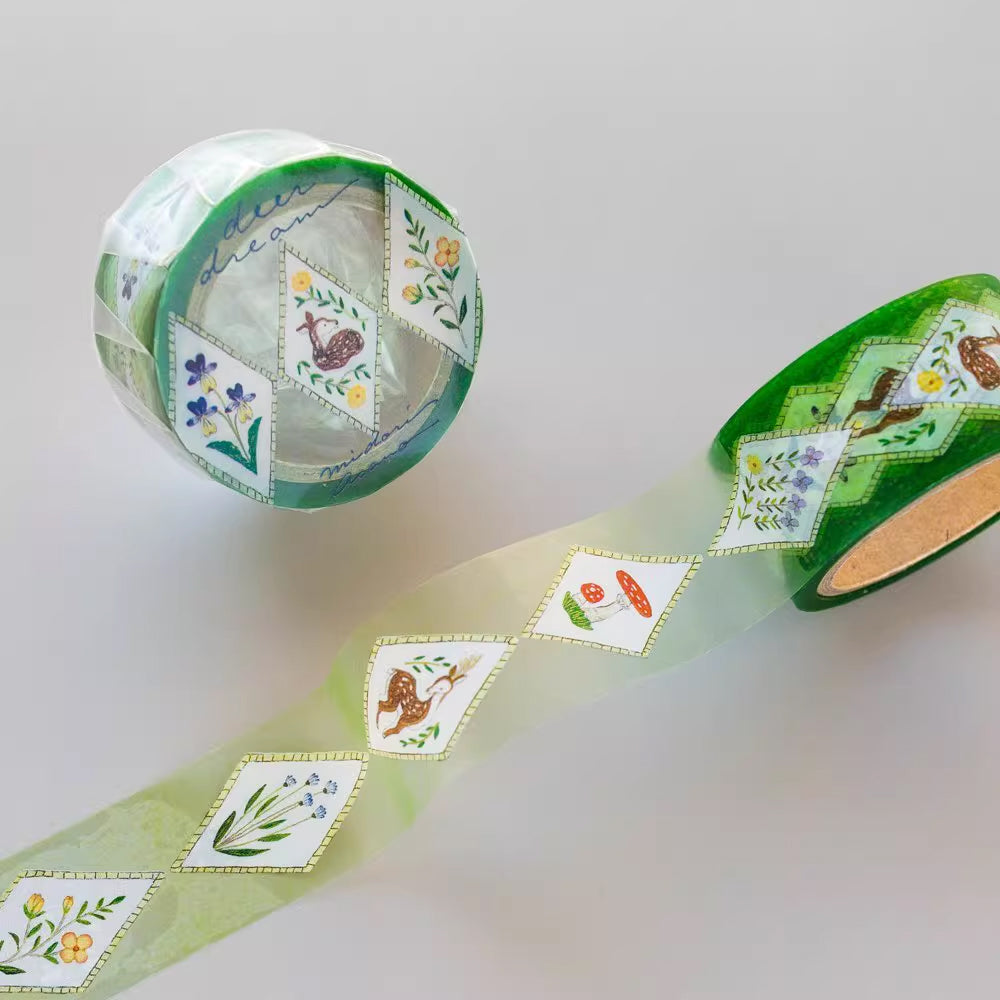 Midori Asano x Cozyca PET Tape: Birds Song and Deer Dream