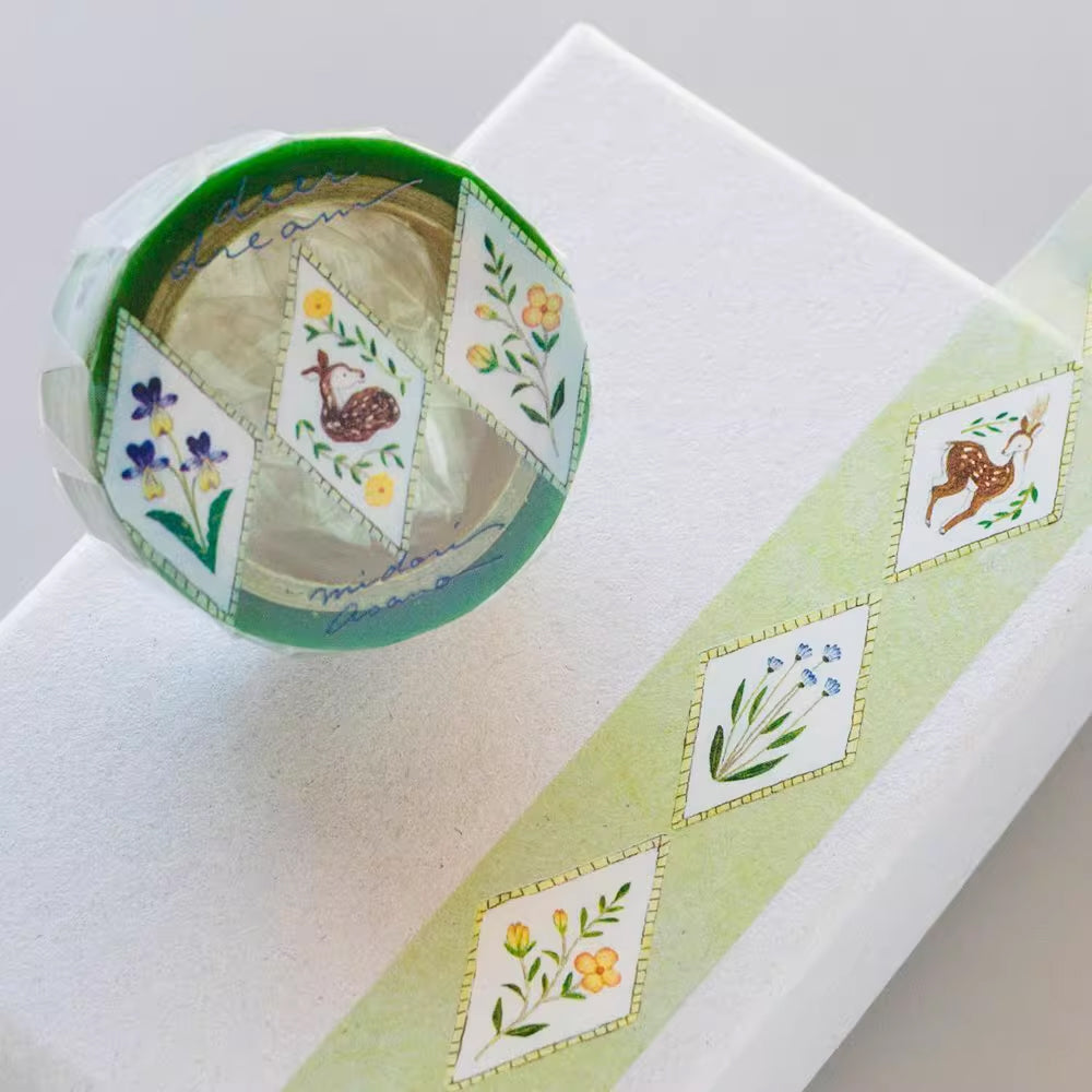 Midori Asano x Cozyca PET Tape: Birds Song and Deer Dream