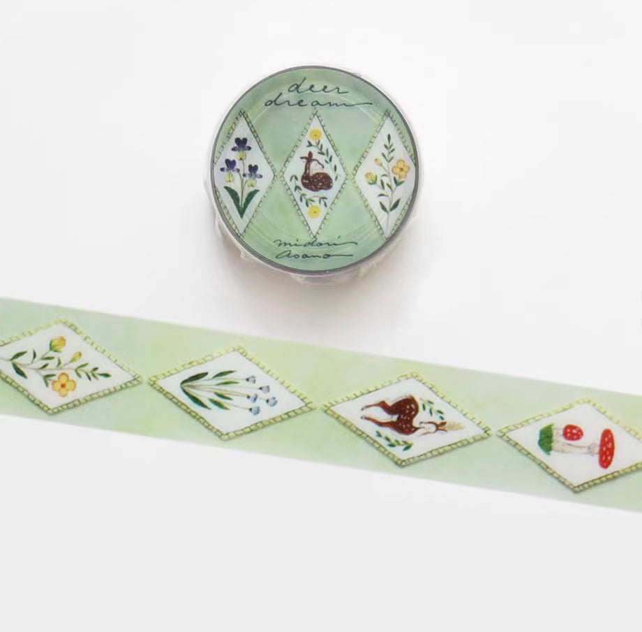 Midori Asano x Cozyca PET Tape: Birds Song and Deer Dream