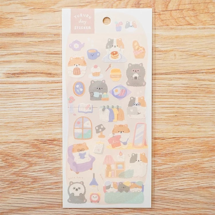 CRUX Sticker Sheet: Yururu Day
