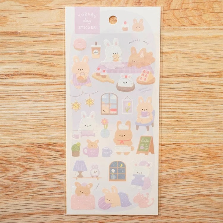 CRUX Sticker Sheet: Yururu Day