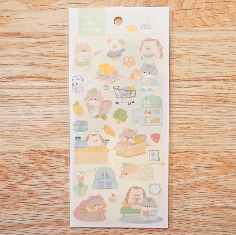 CRUX Sticker Sheet: Yururu Day