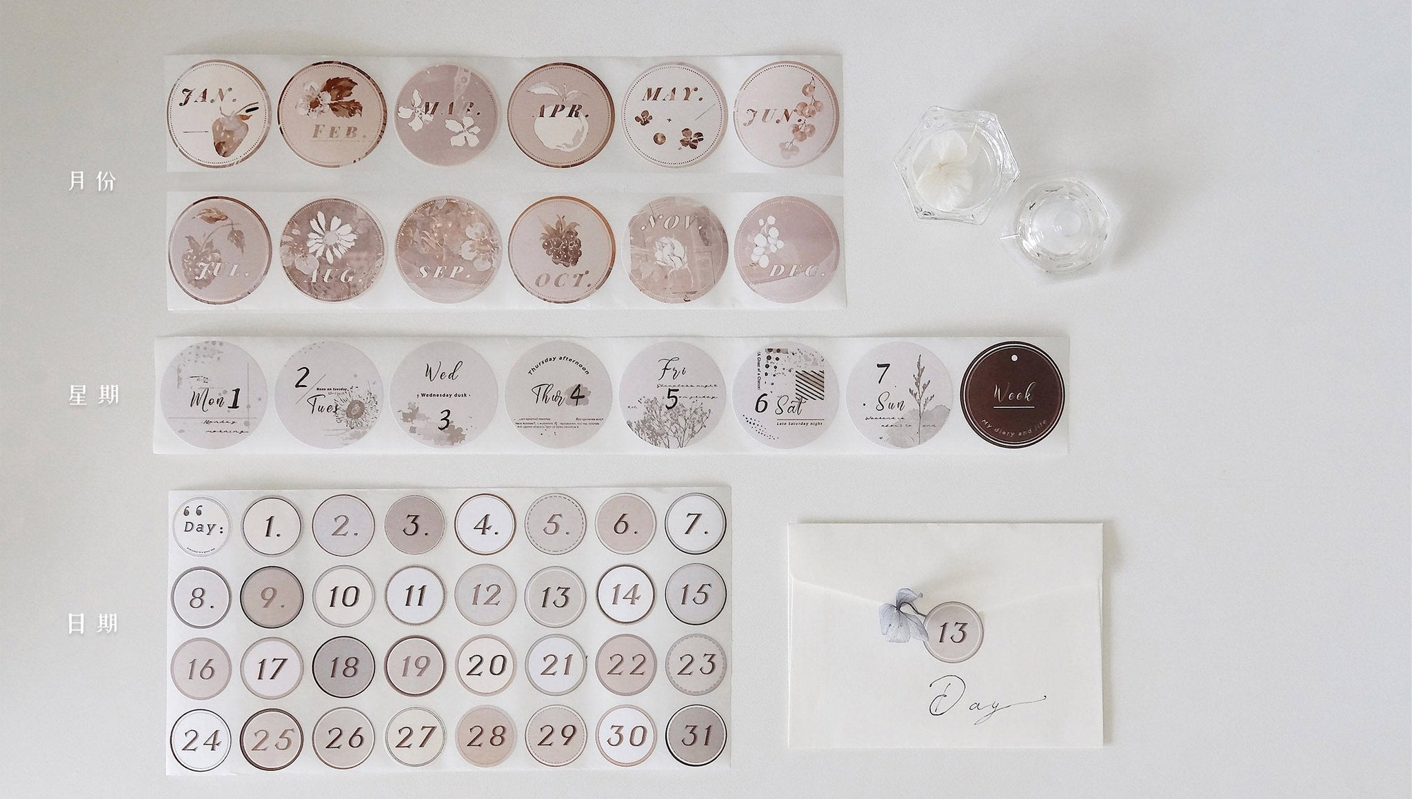 Freckles Tea Sticker Seals: Daily