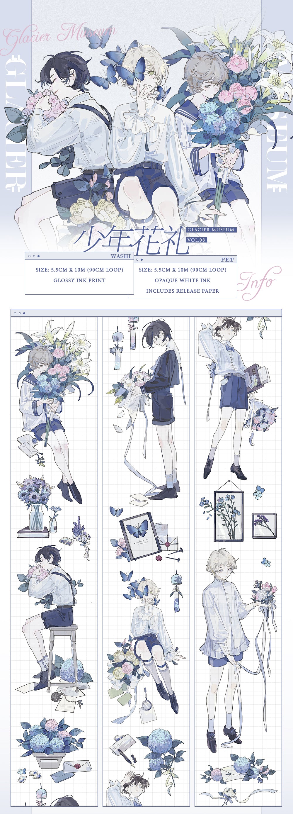 Glacier Museum Masking Tape: A Gift of Flowers