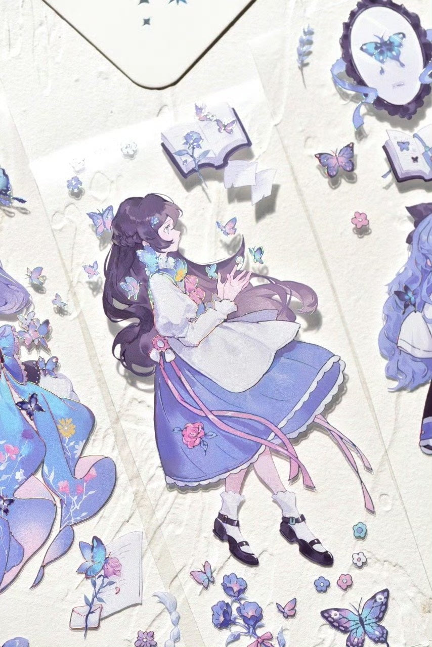 Glacier Museum Masking Tape: Butterfly Girls