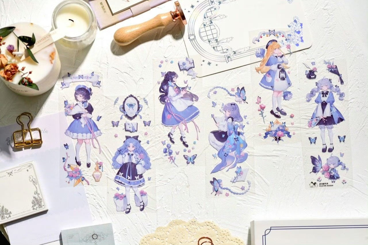 Glacier Museum Masking Tape: Butterfly Girls