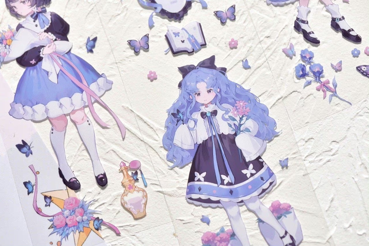 Glacier Museum Masking Tape: Butterfly Girls
