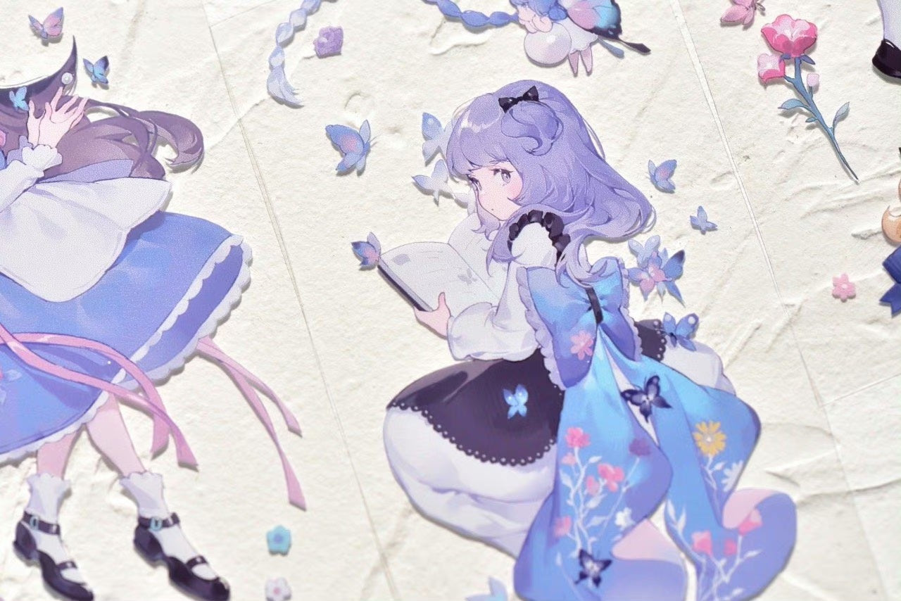 Glacier Museum Masking Tape: Butterfly Girls