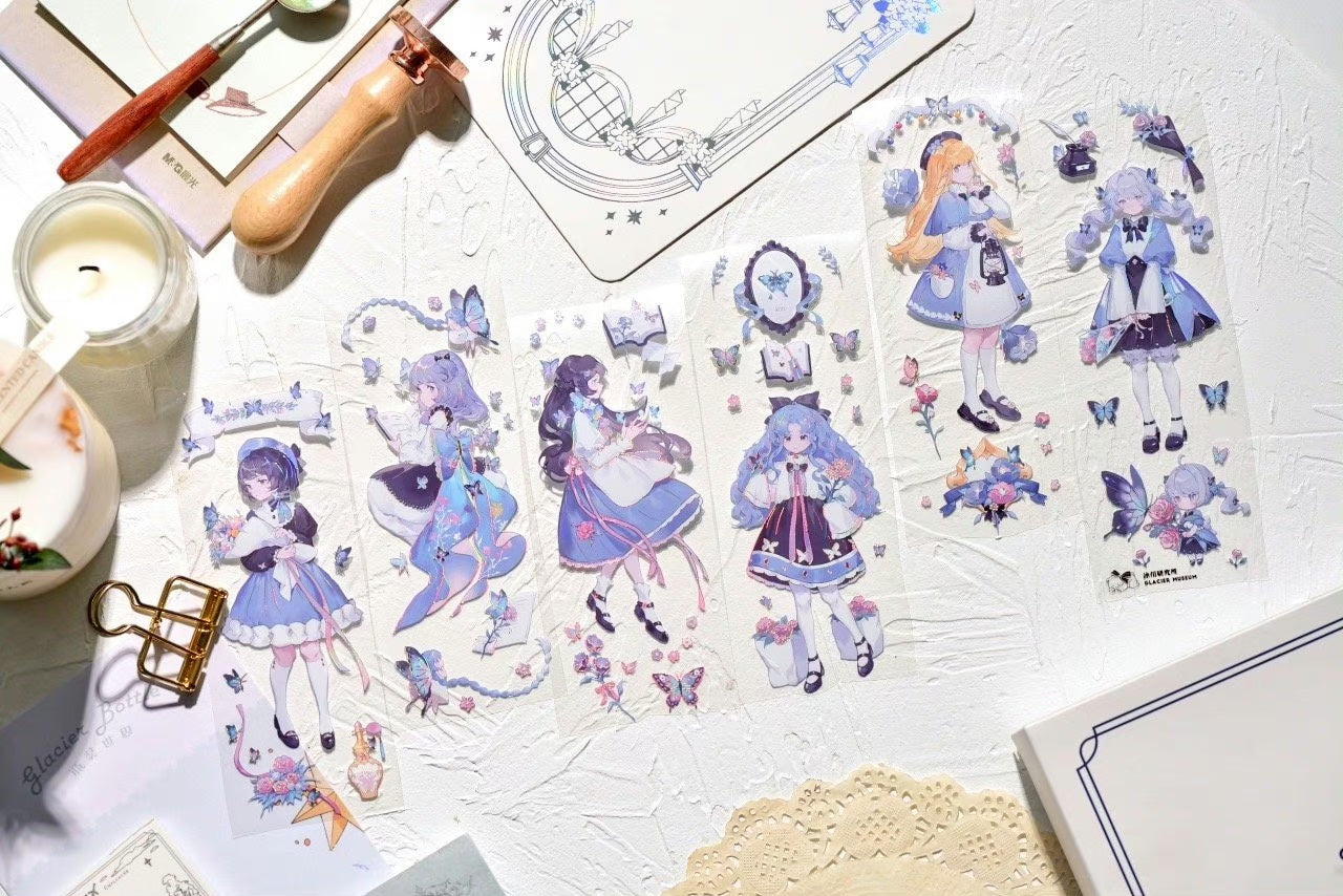 Glacier Museum Masking Tape: Butterfly Girls