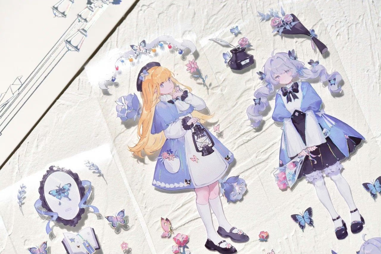 Glacier Museum Masking Tape: Butterfly Girls