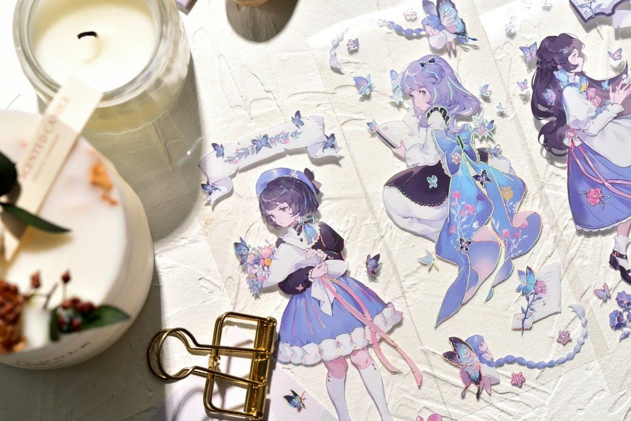 Glacier Museum Masking Tape: Butterfly Girls