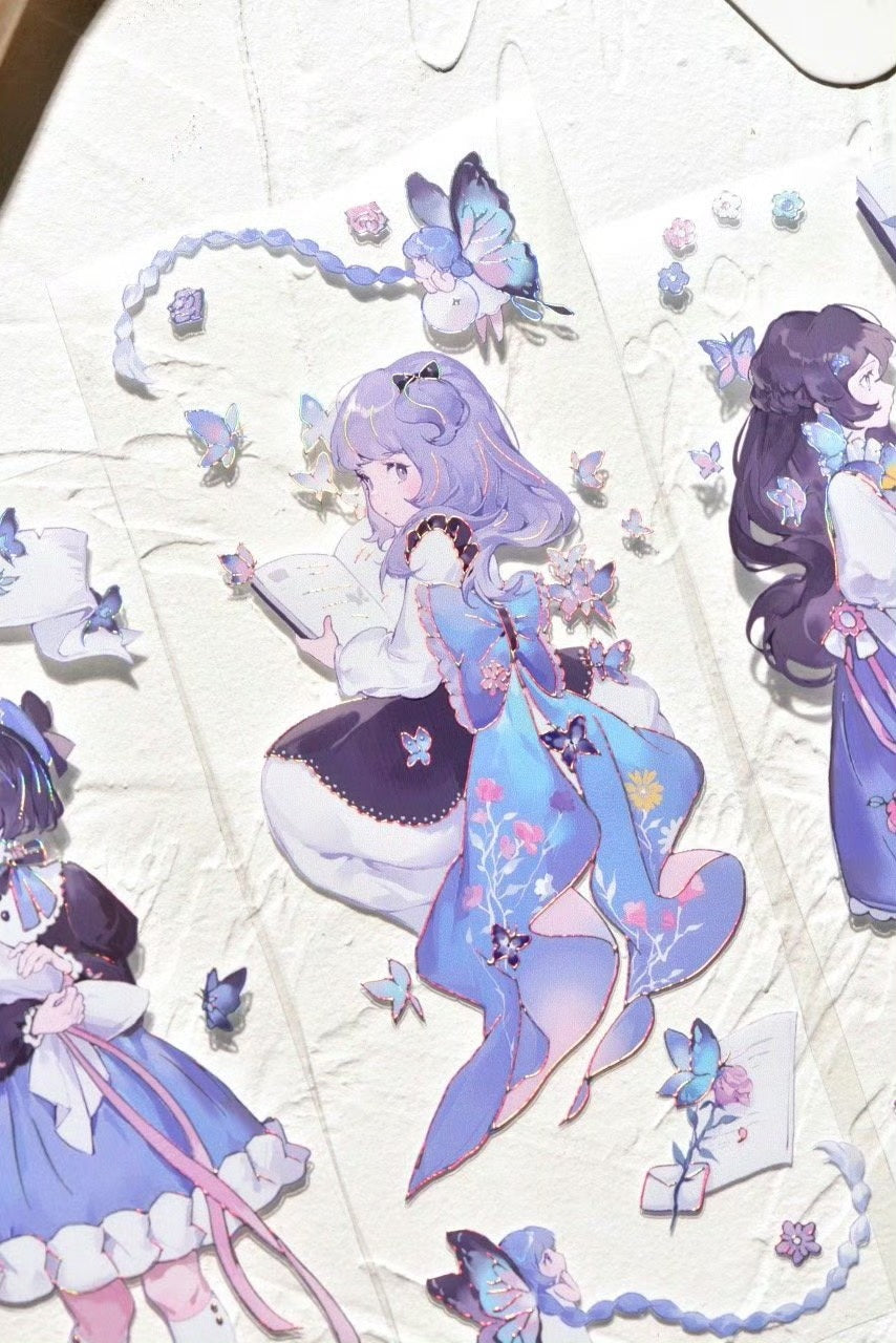 Glacier Museum Masking Tape: Butterfly Girls