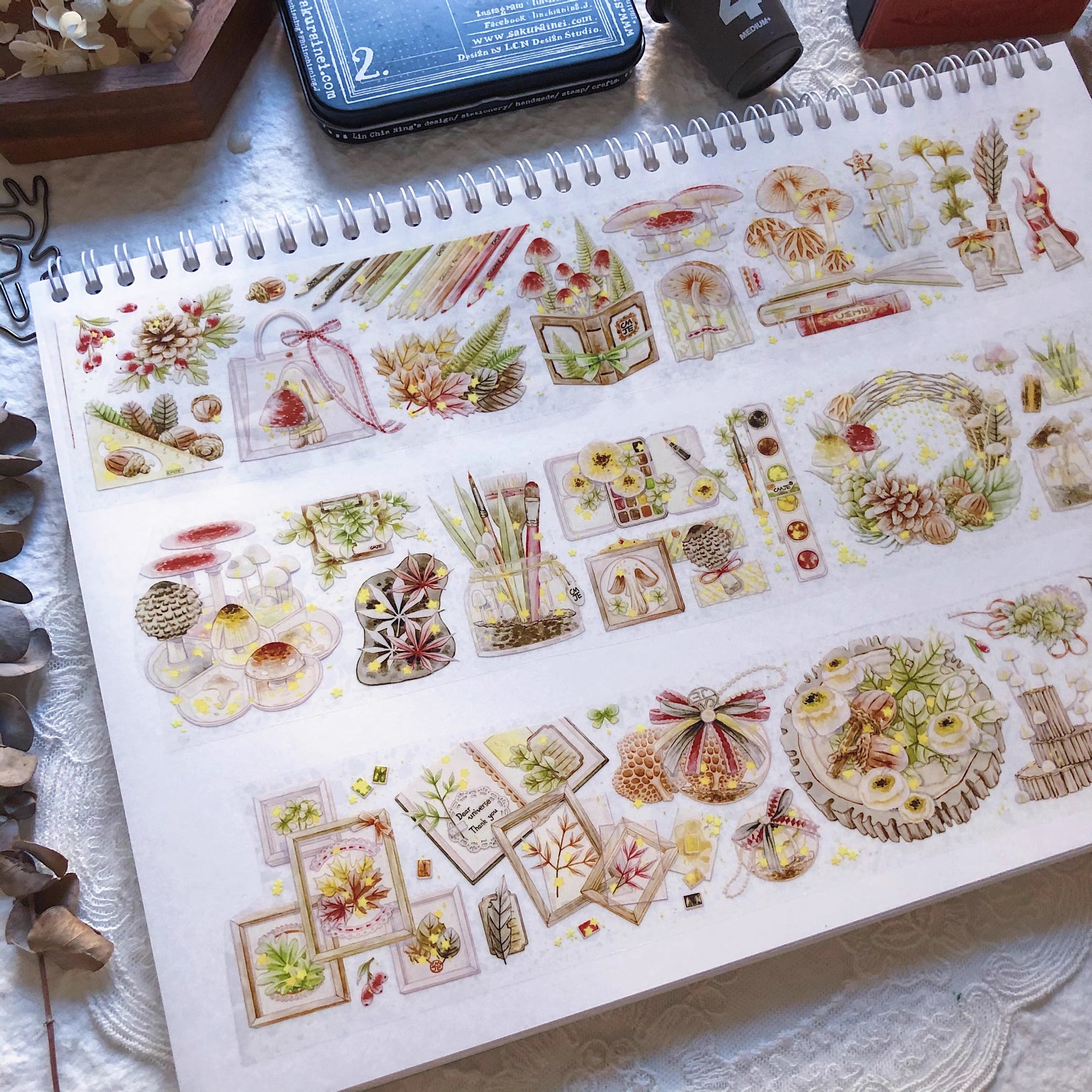 Mushroom Diaries Masking Tape