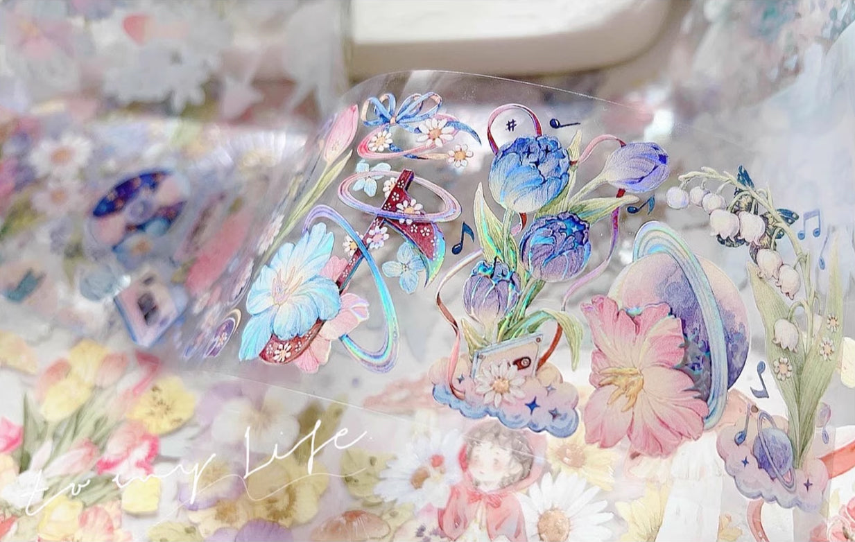 Hakiso Studio Masking Tape: Floral Moon